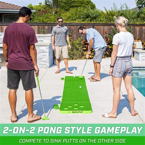 GoSports Battleputt Golf Putting Game, 2-on-2 Pong Style Play Perfect ...