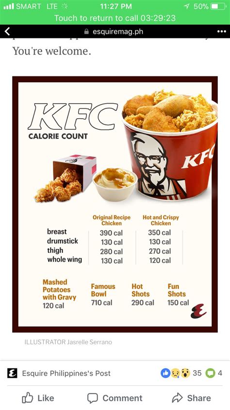 Quick count for KFC food calories 🤧 | Food calorie chart, Food calories list, Food