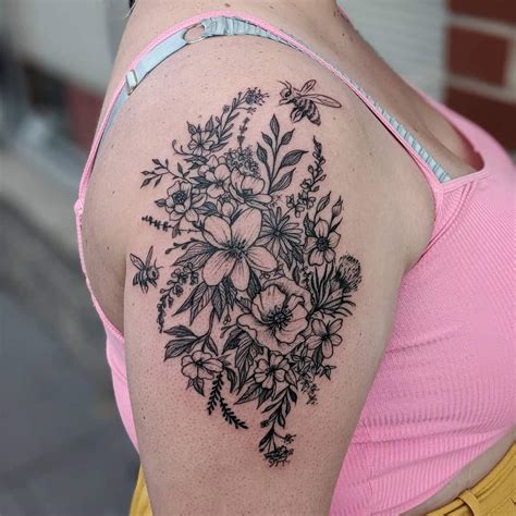 Top 51 Best Wildflower Tattoo Ideas - [2021 Inspiration Guide]