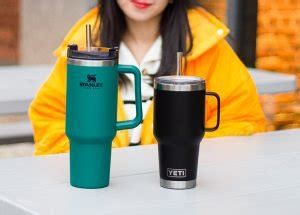 Comparison Review: Stanley 40oz Travel Tumbler vs Yeti Rambler 35oz Mug with Straw Lid - Elle Blogs