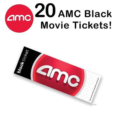 AMC Black Tickets - 20 Pack | Riverside Tickets