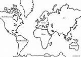 Map Of The World Coloring Pages Printable sketch template