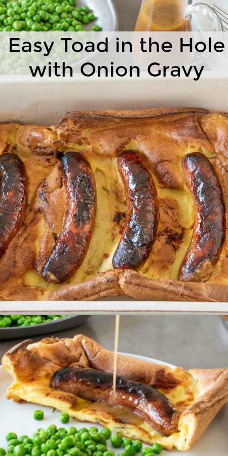 Easy Toad in the Hole with Onion Gravy - Culinary Ginger