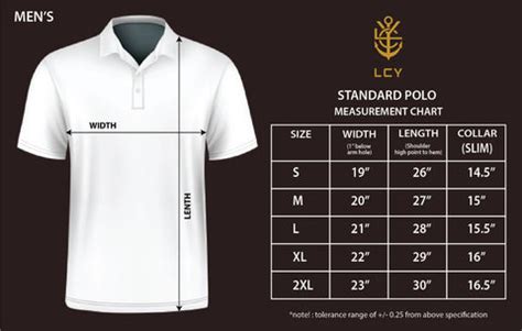 Size Chart | Polo Fit Guide – LCY