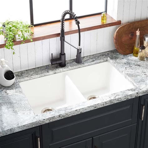 White Granite Undermount Sink | Kitchen Decor Sets