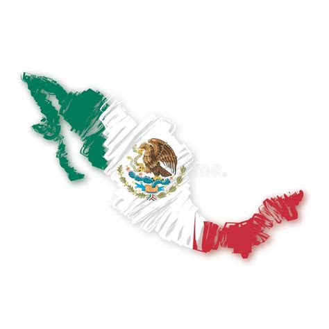 Map flag Mexico (vector) stock vector. Illustration of people - 5024243