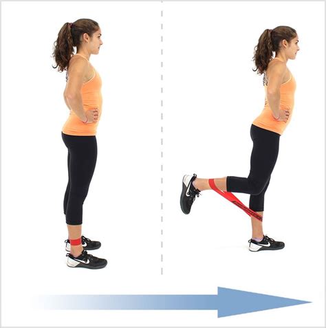 Standing Hamstrings Curls With Loop Resistance Bands | Hamstring ...