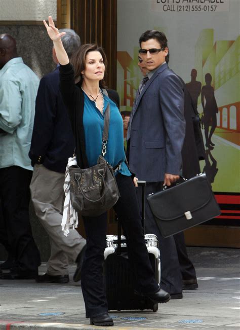 Sela Ward on Set - CSI:NY Photo (14360212) - Fanpop