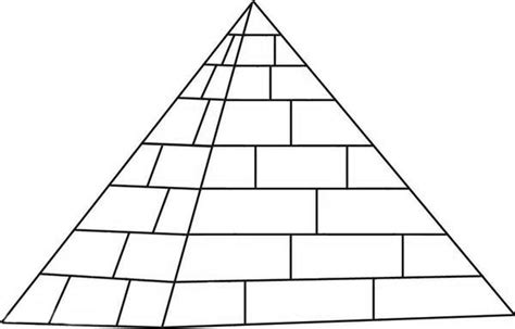 How to Draw a Pyramid Coloring Page | Coloring Sky