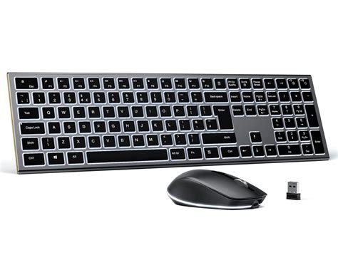 Buy Seenda Backlit Wireless Keyboard and Mouse Combo, Full Size ...