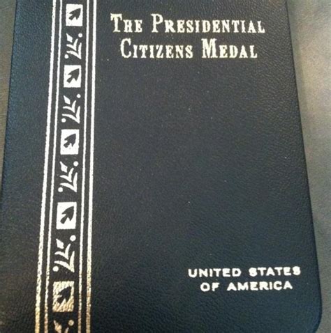 Presidential Citizens Medal documents – Orders & Medals Society of America