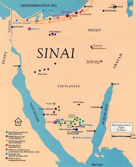 Fifteen Years in Sinai · The BAS Library | Ancient egypt map, Bible ...