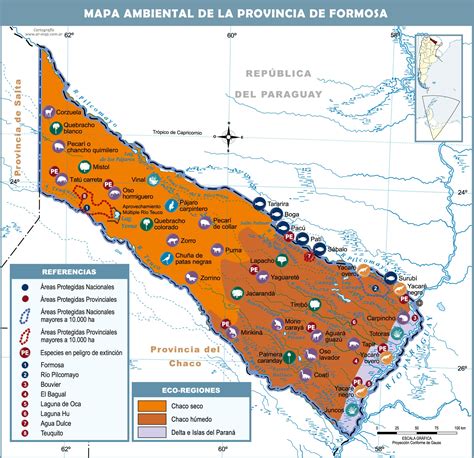 Formosa - Environmental map of the Province of Formosa, Argentina | Gifex