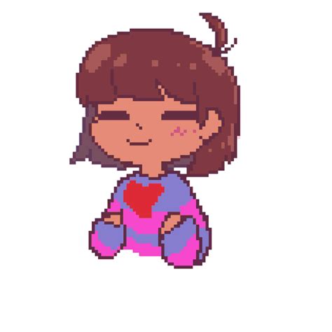 Pixel Frisk Art GIF | Undertale pixel art, Pixel art, Undertale