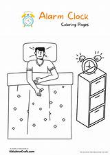 Alarm Clock Coloring Pages For Kids – Free Printables  Art & Craft sketch template