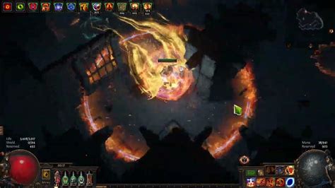 [3.21 PoE] Righteous Fire Explode Elementalist map showcase - YouTube