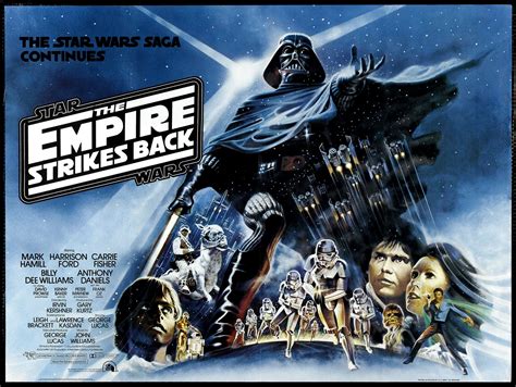 The Empire Strikes Back (1980) UK Quad poster (Restoration performed by ...