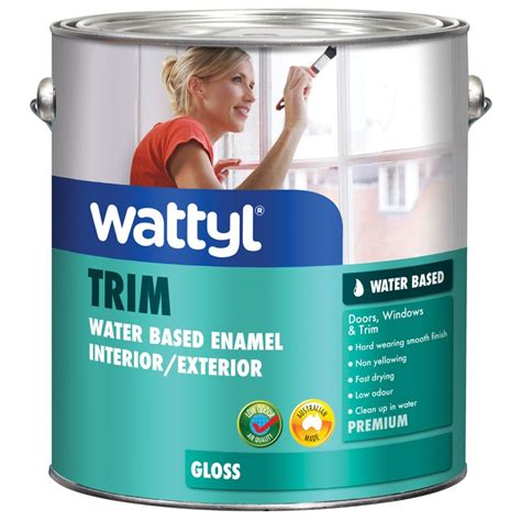 Wattyl Trim Premium Water Based Enamel Gloss Mid Base 4L