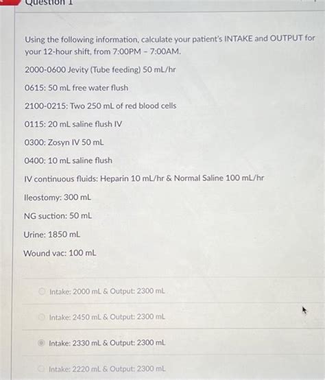 Solved Using the following information, calculate your | Chegg.com