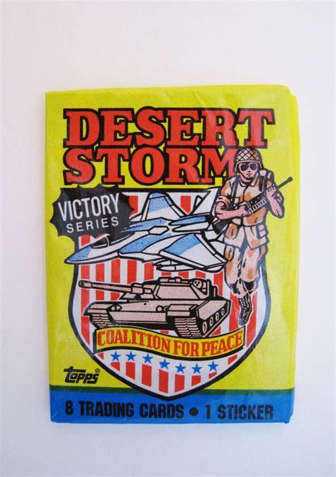 Desert Storm Trading Cards 1991 Victory Series One Wax Pack