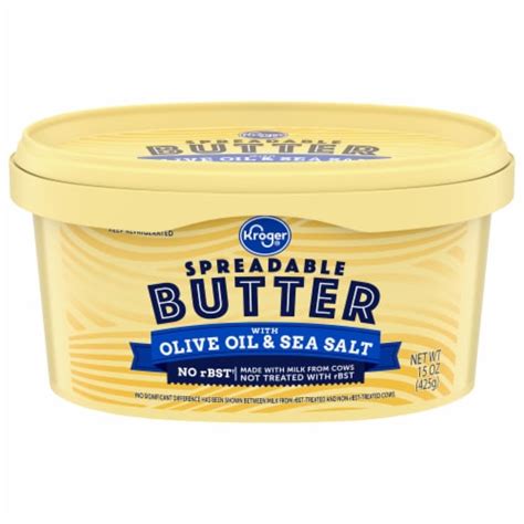 Kroger® Spreadable Butter With Olive Oil & Sea Salt, 15 oz - Kroger