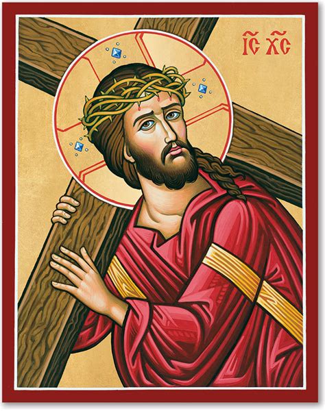 Icons of Christ: Christ Carrying the Cross icon | Monastery Icons