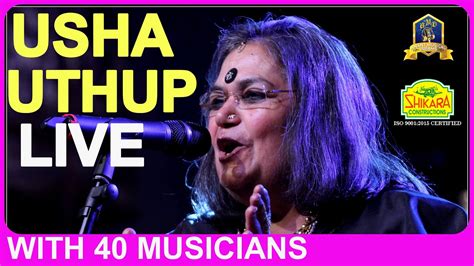 Usha Uthup Rocking Live I Bappi Lahiri Songs I With 40 Musicians I Anant Musical Dreams - YouTube