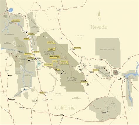 Printable Map Of Death Valley