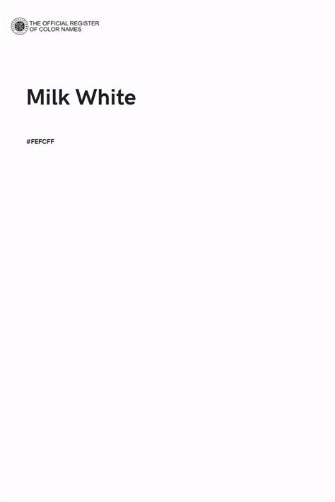 Milk White Color - #FEFCFF