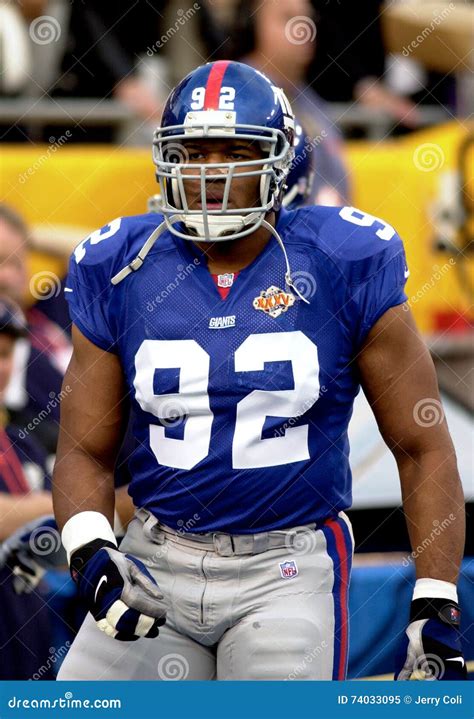 Michael Strahan, Super Bowl XXXV Action Editorial Image - Image of rams, football: 74033095