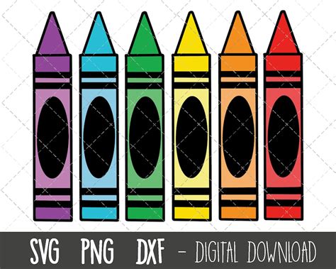 Crayon Svg, Crayons Svg, School Crayon Clipart, Art Clipart, Crafting ...