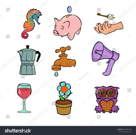 Random Clipart Objects You can specify category color and these images ...