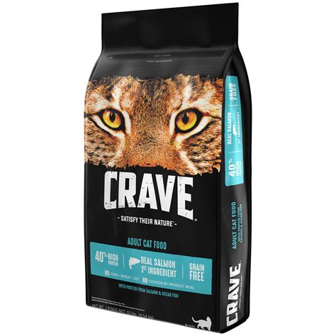 CRAVE Grain Free Adult High Protein Natural Dry Cat Food with Protein ...