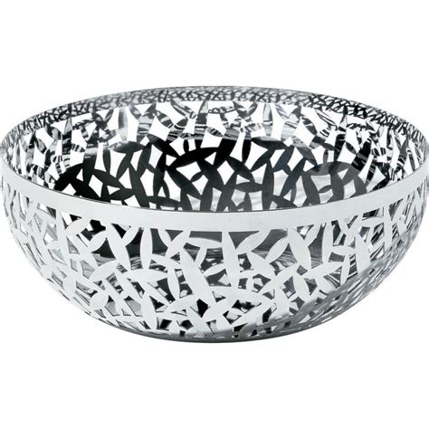 Alessi Stainless Steel Cactus Fruit Bowl from black by design