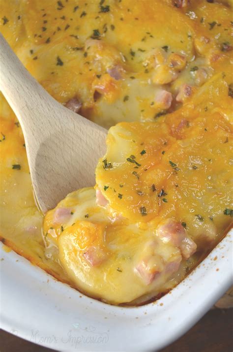 Easy Cheesy Scalloped Potatoes and Ham Recipe - A Mom's Impression