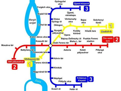 Budapest Metro Map