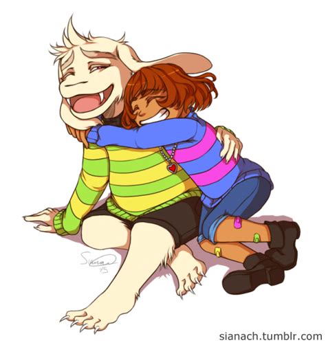 Asriel and Frisk by Issane on DeviantArt