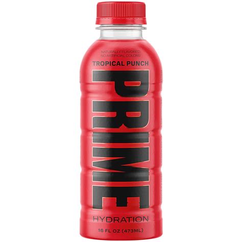 Buy Prime Hydration with BCAA Blend for Muscle Recovery Tropical Punch (12 Drinks, 16 fl oz ...