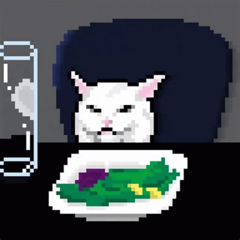 Pixel Art White Cat GIF | GIFDB.com