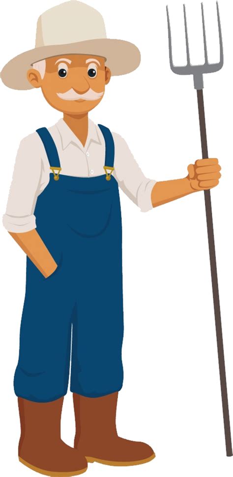 Farmer PNG Image | Farmer, Community helpers preschool activities, Cartoon styles