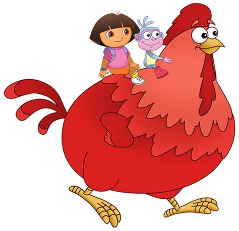 Red chicken, Dora and friends, Dora the explorer