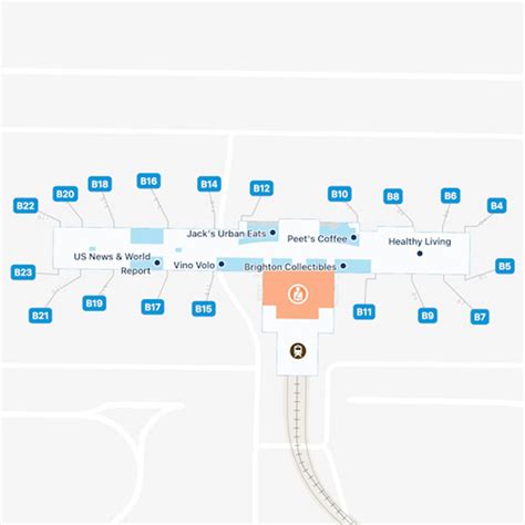 Sacramento Airport Terminal B Map & Guide