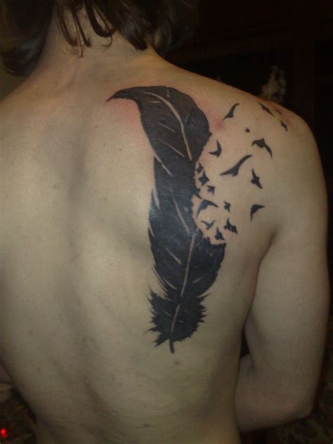 Birds Of A Feather Tattoo On Back