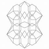 Geometric Abstract 3 Coloring Page – Babadoodle sketch template