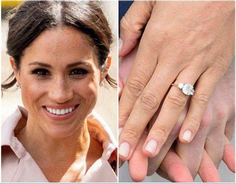 American Princess Royal Wedding Faux Engagement Ring. Finest CZ replica of Duchess Meghan Markle ...