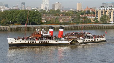 Waverley, the world’s last seagoing paddle steamer is visiting London