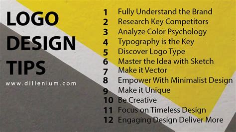 12 Logo Design Tips To Make Your Brand Successful in 2021 - Dillenium