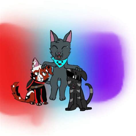 A drawing of bbh, skeppy, and a6d as cats sense I can't draw humans lol | Official Skeppy Amino ...