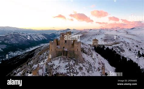 Ancient medieval castle of rocca calascio at sunset Stock Videos & Footage - HD and 4K Video ...