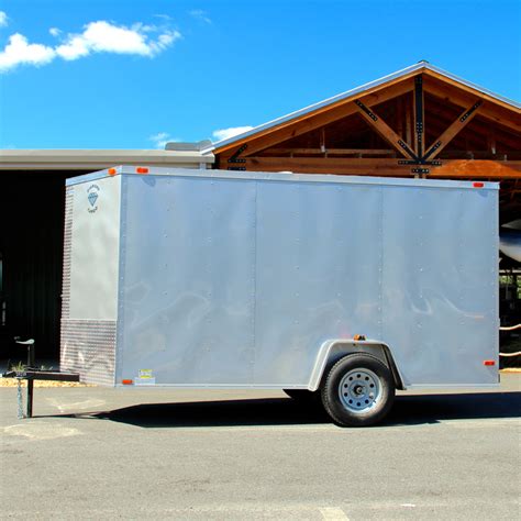 Trailers :: Diamond Cargo 6x12 Single Axle (Silver Frost) Enclosed Trailer